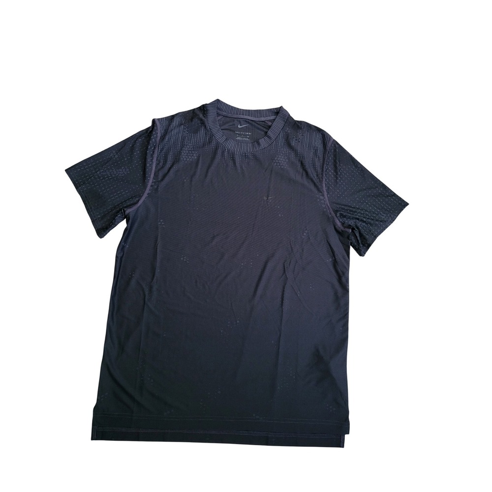 Nike Men Training Dri Fit Short Sleeve‎ Athletic T-Shirt Size S Black FN2971 437